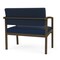 Lesro Lenox Steel Bariatric Chair Metal Frame, Bronze, RF Blueberry Back, MD Ink Seat LS1401 - alternate 2